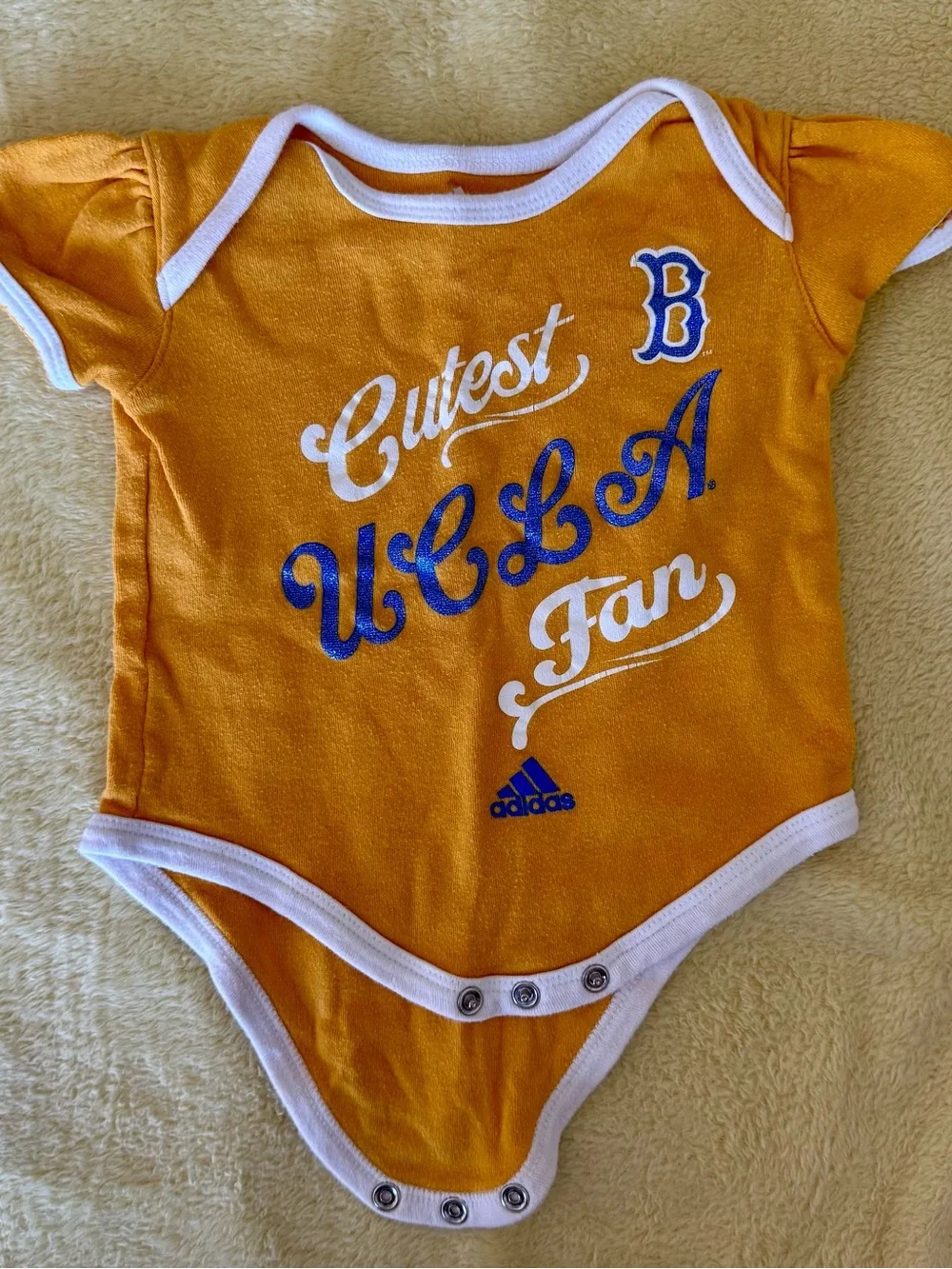 adidas UCLA Baby Onesie Set in Blue and Gold